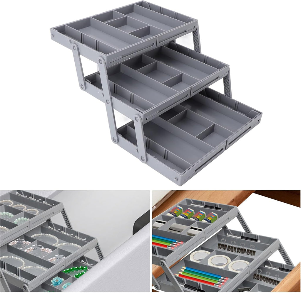 TidyTier – 3-Tier Drawer Organizer