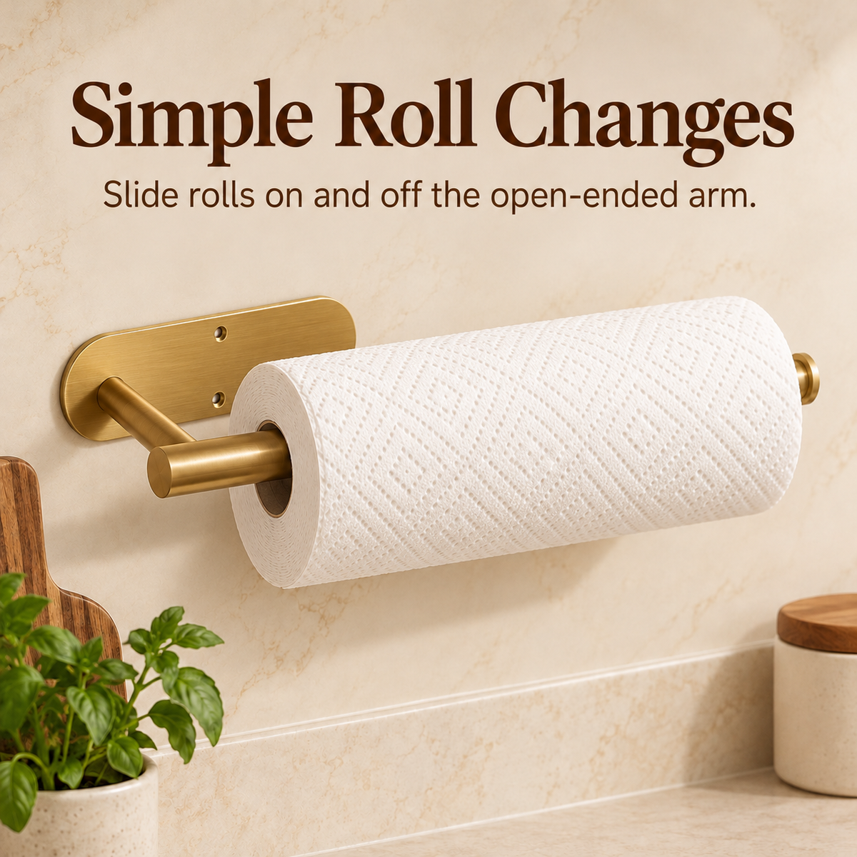 EasyRoll – Wall-Mounted Paper Towel Holder