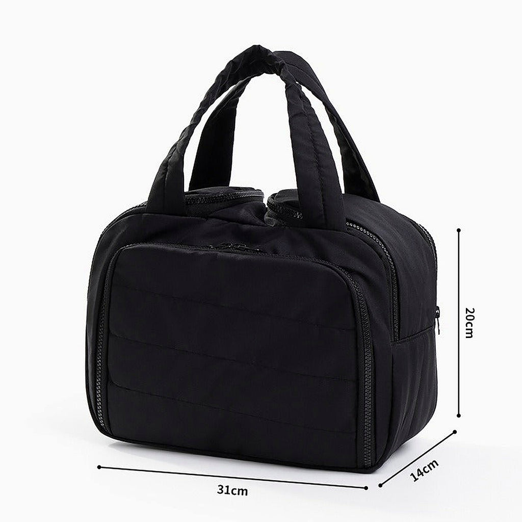 CloudPuff Wide-Open Travel Toiletry & Makeup Bag