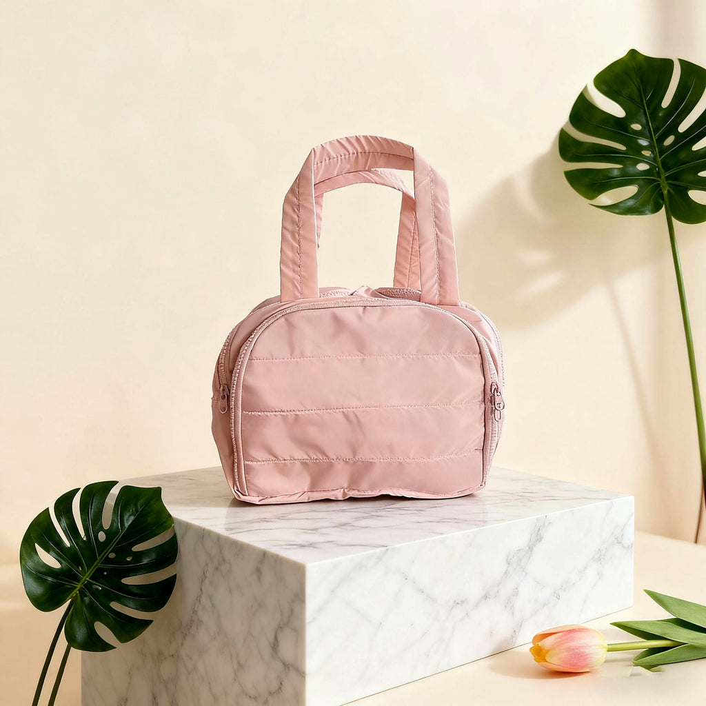 CloudPuff Wide-Open Travel Toiletry & Makeup Bag