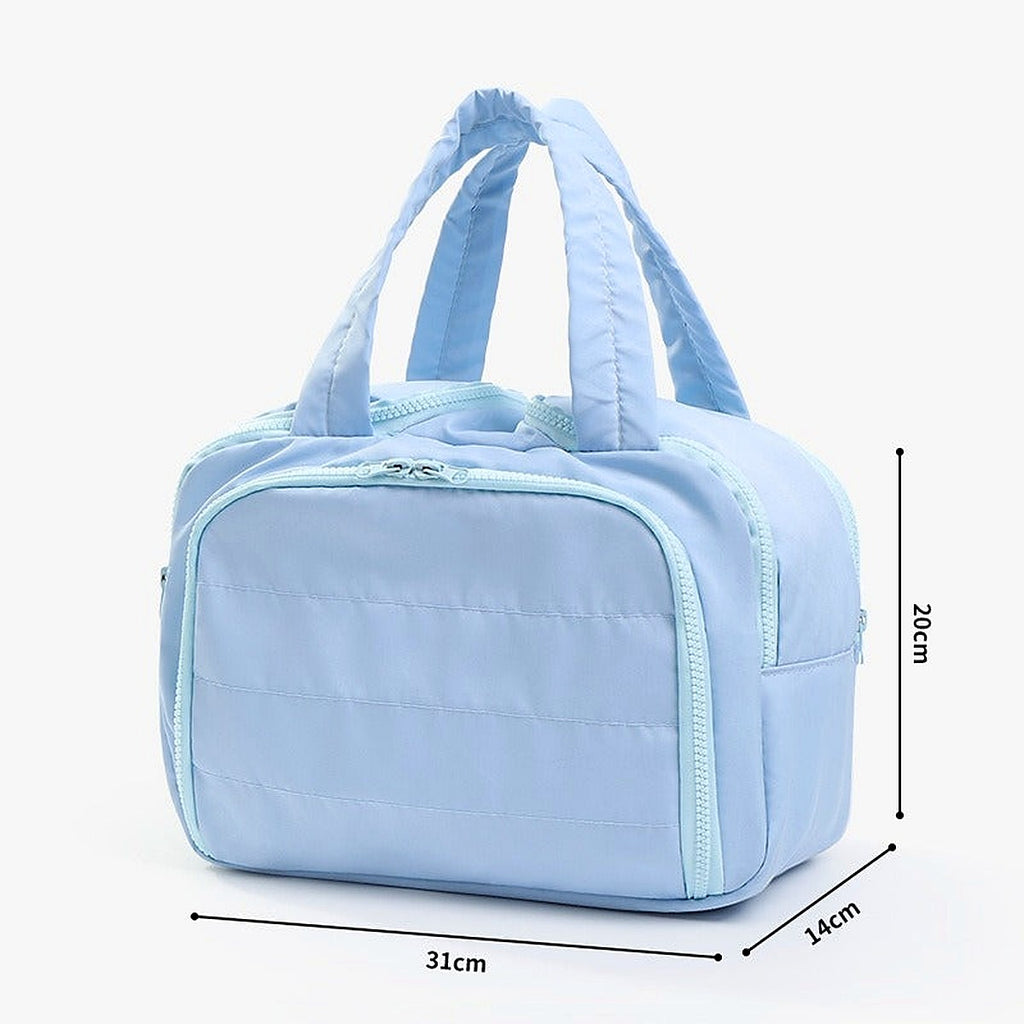 CloudPuff Wide-Open Travel Toiletry & Makeup Bag