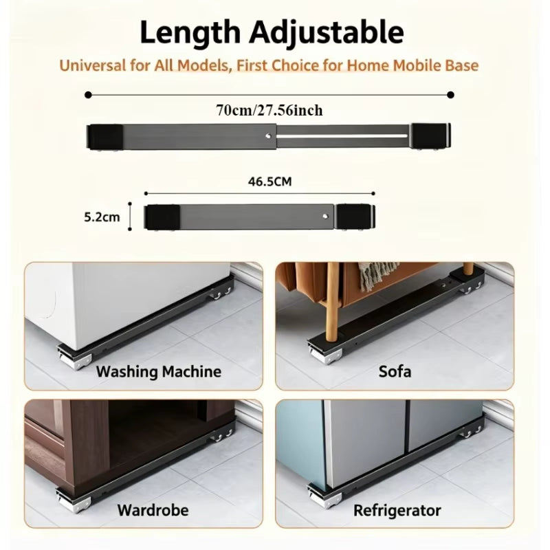 Adjustable Heavy-Duty Appliance Roller Stands – 2 Pack
