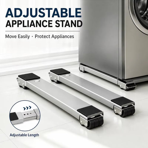 Adjustable Heavy-Duty Appliance Roller Stands – 2 Pack